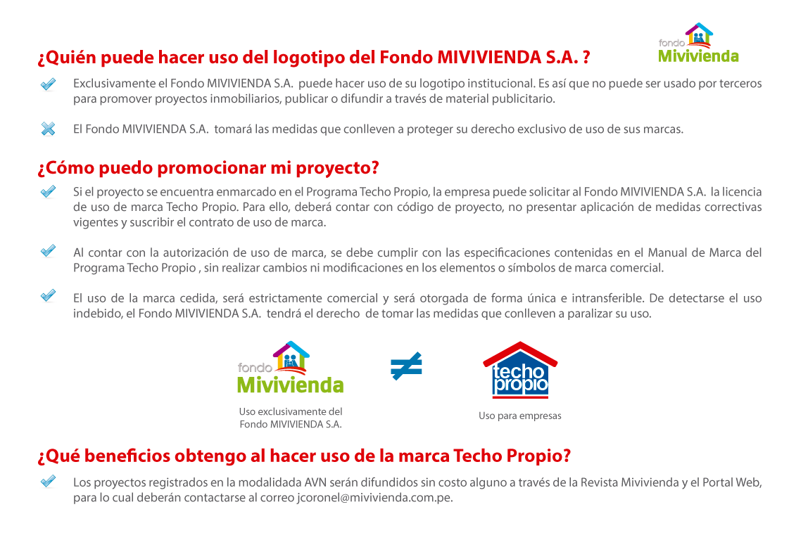 Fondo MIVIVIENDA - Uso de Logo y Marca